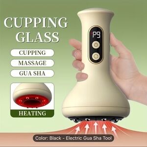Electric Cupping Massage Tool in Cream